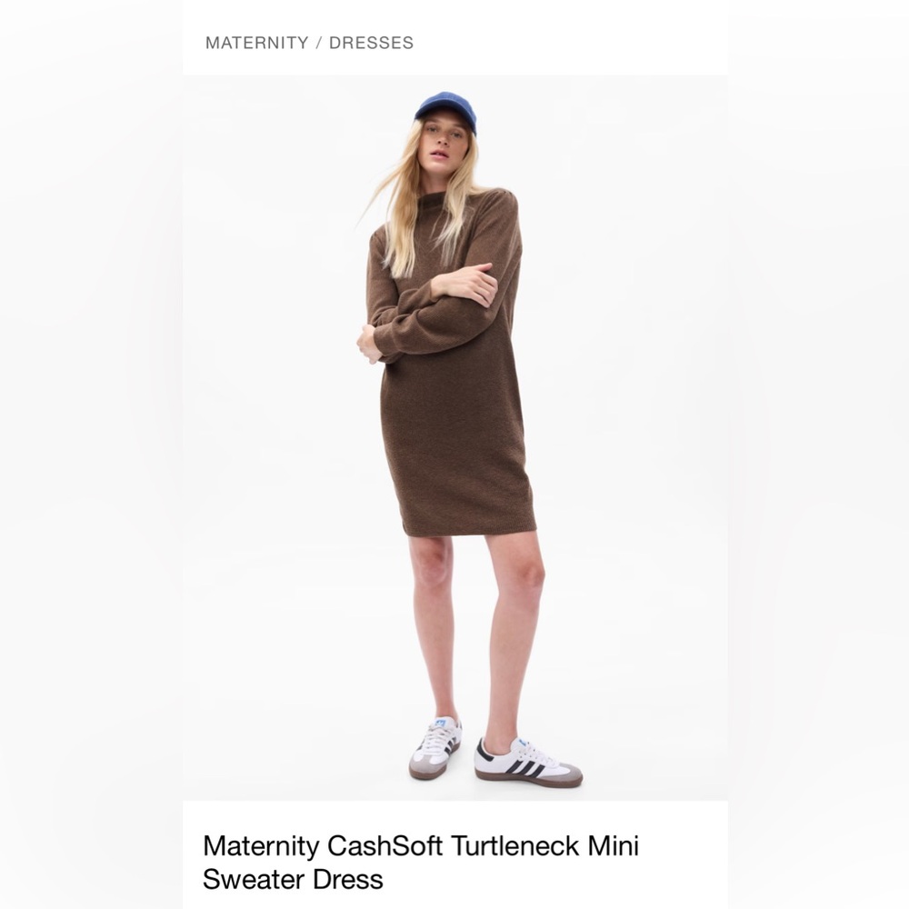Gap Maternity CashSoft Turtleneck Sweater Dress